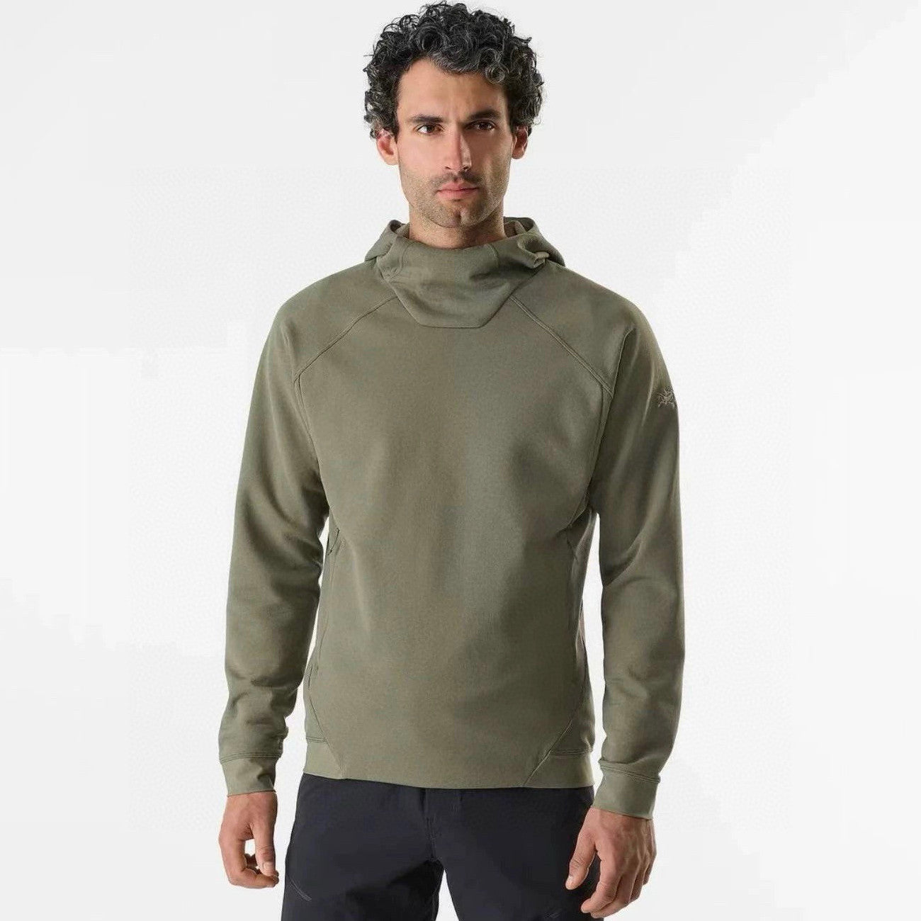 Arcteryx Men's Spring And Fall Comfortable Breathable Warm Fleece Hooded Long Sleeved Sweater #75418