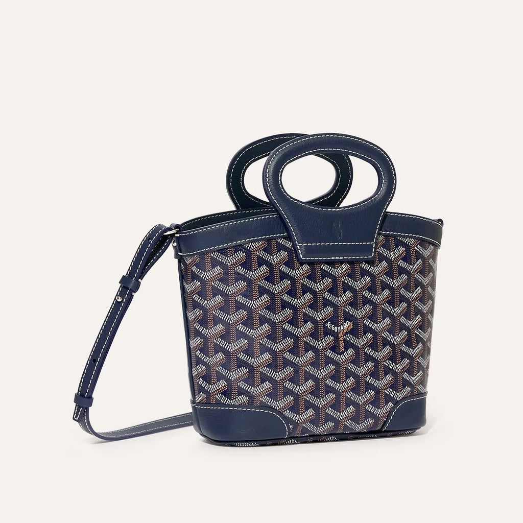 GOYARD Beluga Women's Y-shaped Floral Print Adjustable Detachable Shoulder Strap Canvas And Calfskin Shoulder Mini Bag Crossbody Handbag Bags #77441