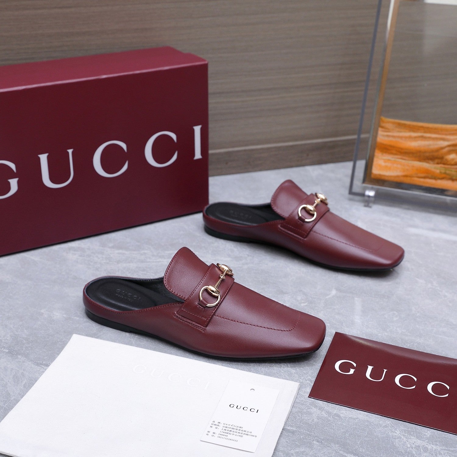 Gucci Flat Loafers Slippers #388039