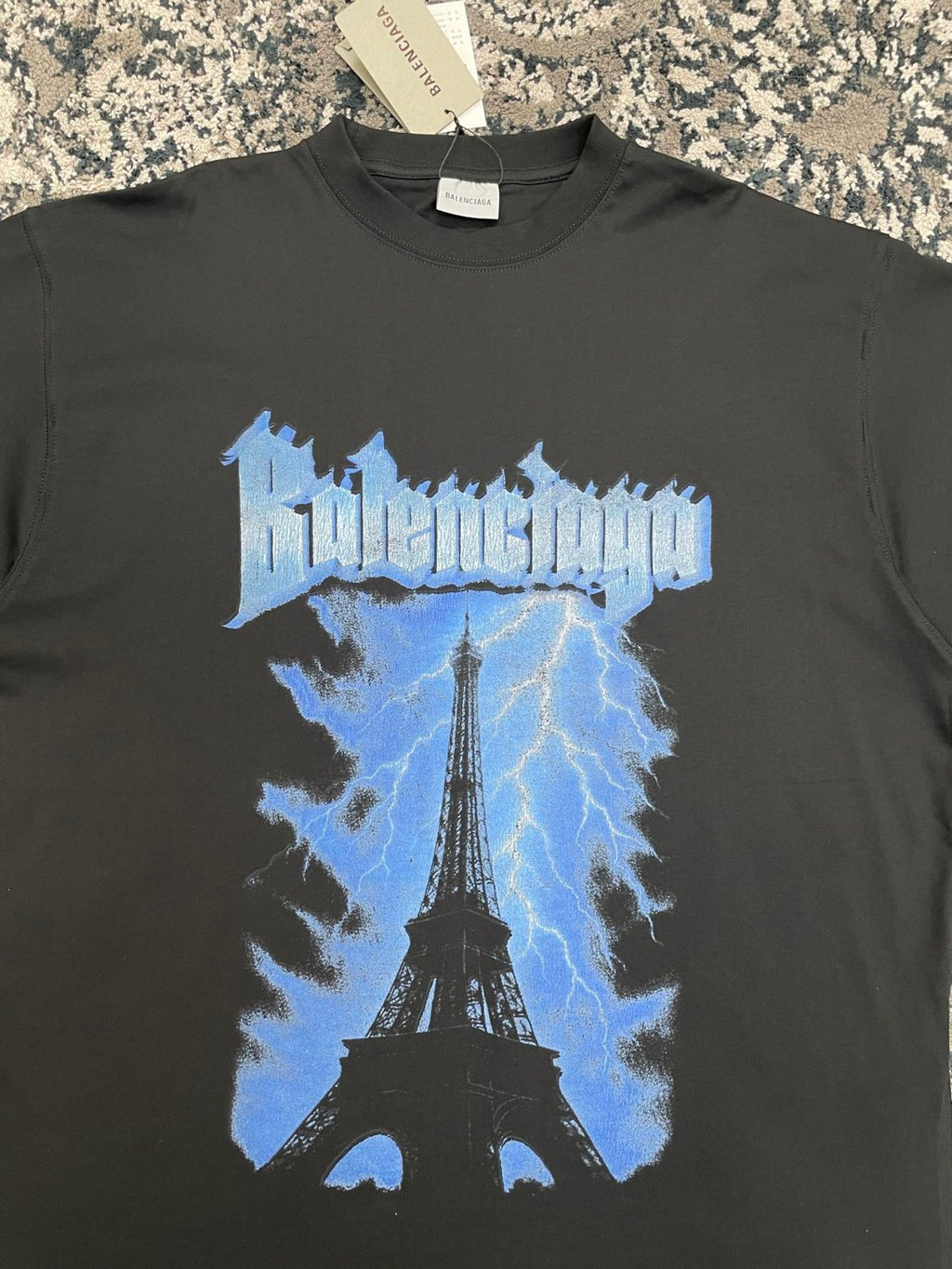Balenciaga Paris thunderstorm oversized T-shirt #378114