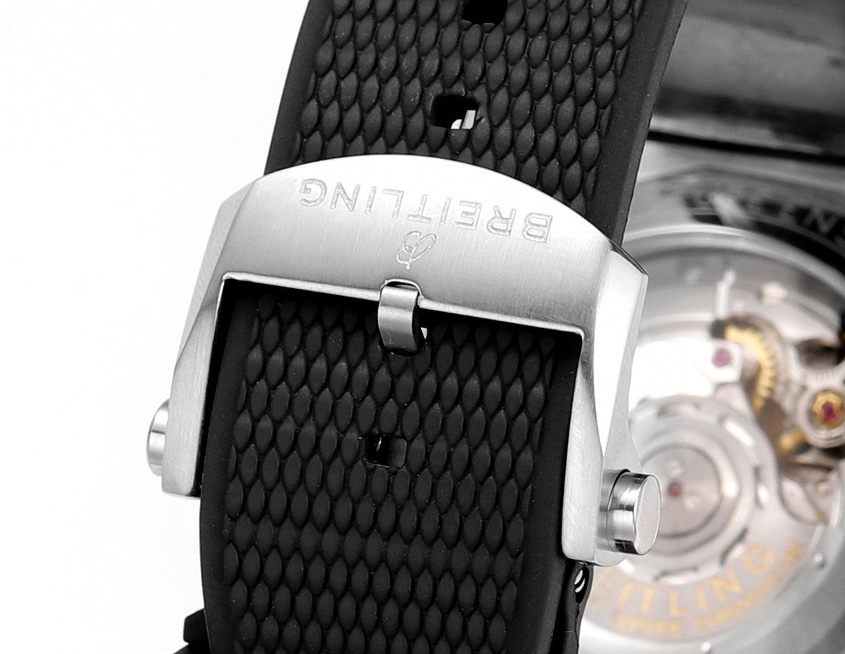 Breitling Silicone Bracelet Mechanical Watch #96675