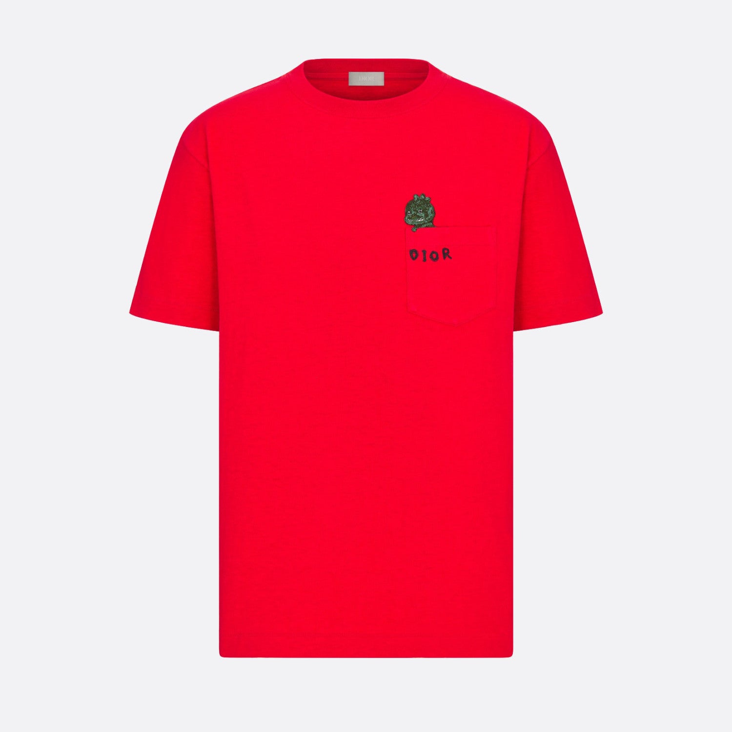 Dior Men's Summer Chest Embroidery Logo Cotton Round Neck Short Sleeve T-Shirt #97849