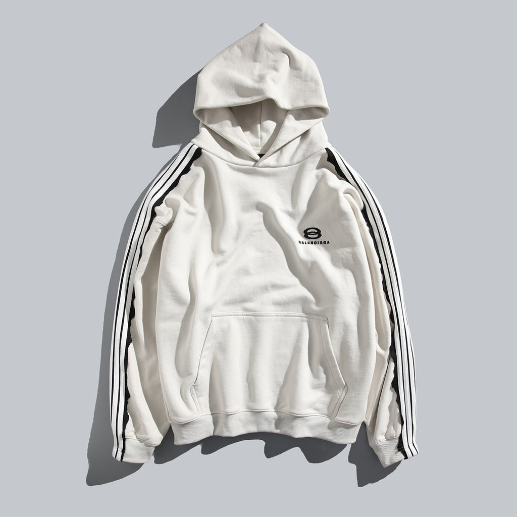 Balenciaga Men's And Women's Spring/Fall Fashion Casual Solid Color Letter Print Hooded Zipper and Hooded Pullover Long Sleeve Sweatshirt Jacket #78935