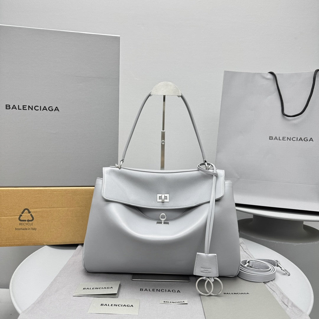 Balenciaga Rodeo Medium Handbag Tan Clutch Crossbody Large Bag Spring Summer Women's Fashion Luxury Leather Bags 7897722ABP72753 #81251