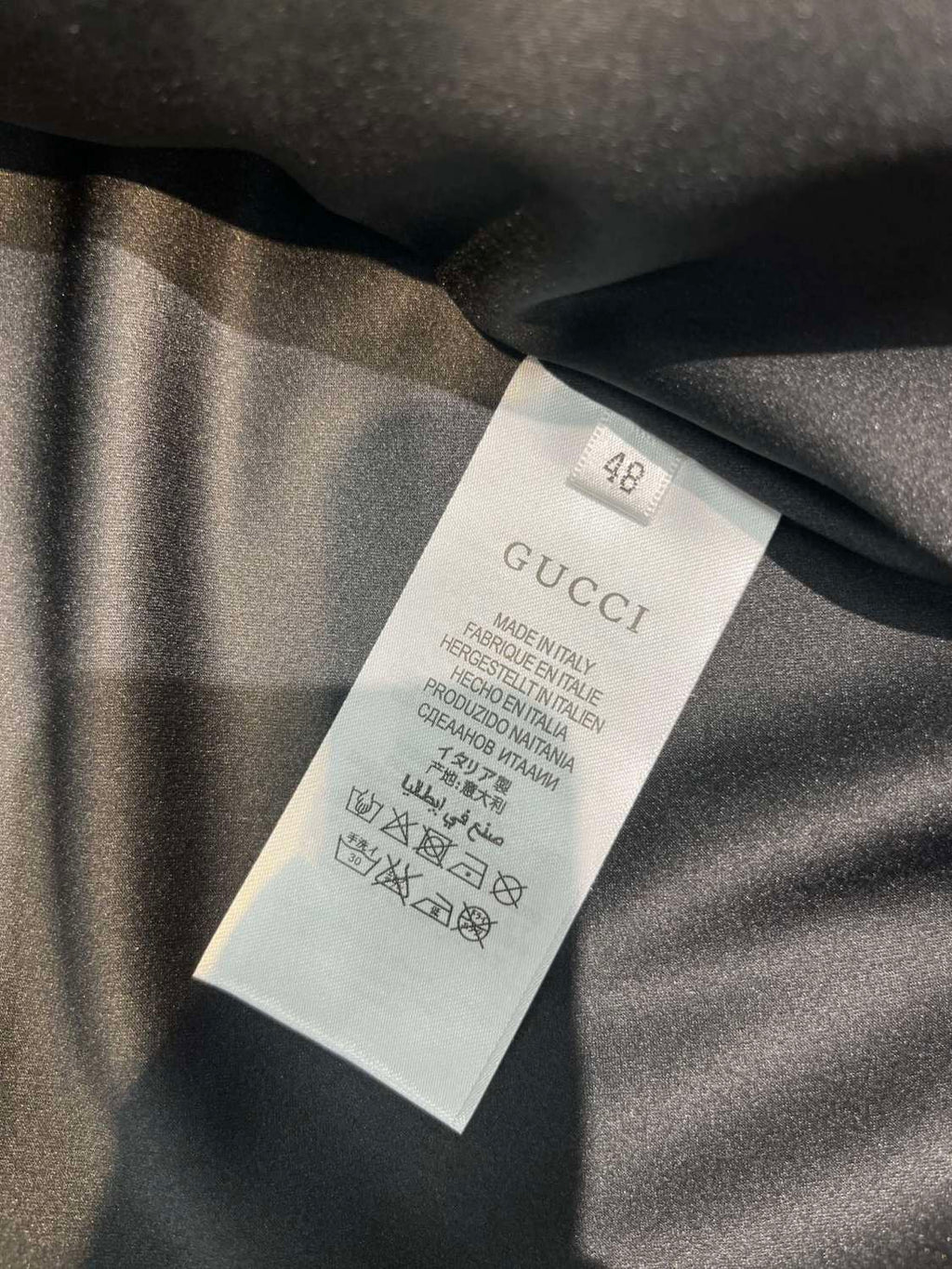 Gucci Men's Spring And Autumn Striped Standing Collar Solid Color Long Sleeve Leather Jacket Coat #99961