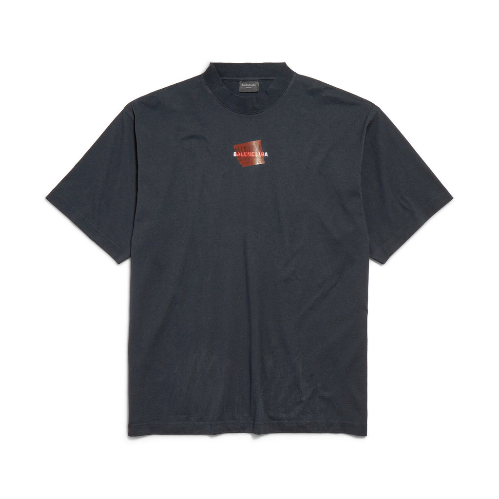 Balenciaga Men's Summer Solid Color Regular Fit Cotton Round Neck Short Sleeve T-Shirt #76633