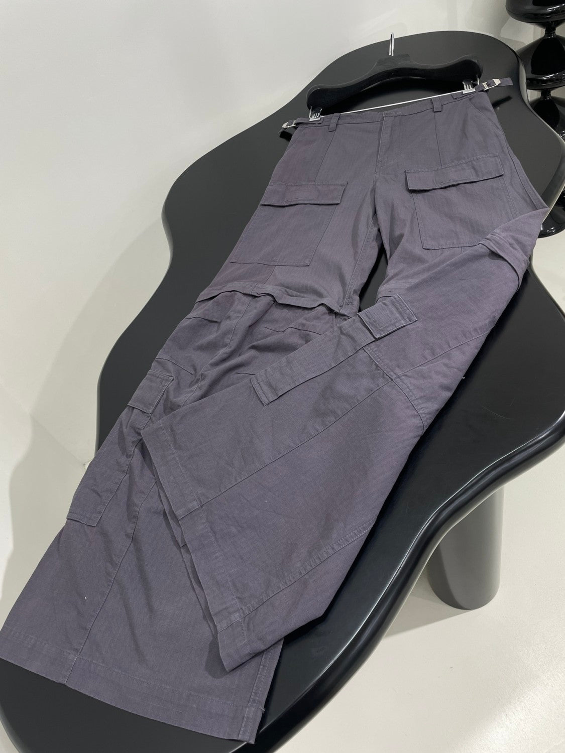 Balenciaga Men's High Street All Season Large Cargo Cotton Mid Waist Zipper Pocket Fit Work Pants Ngvp #9712