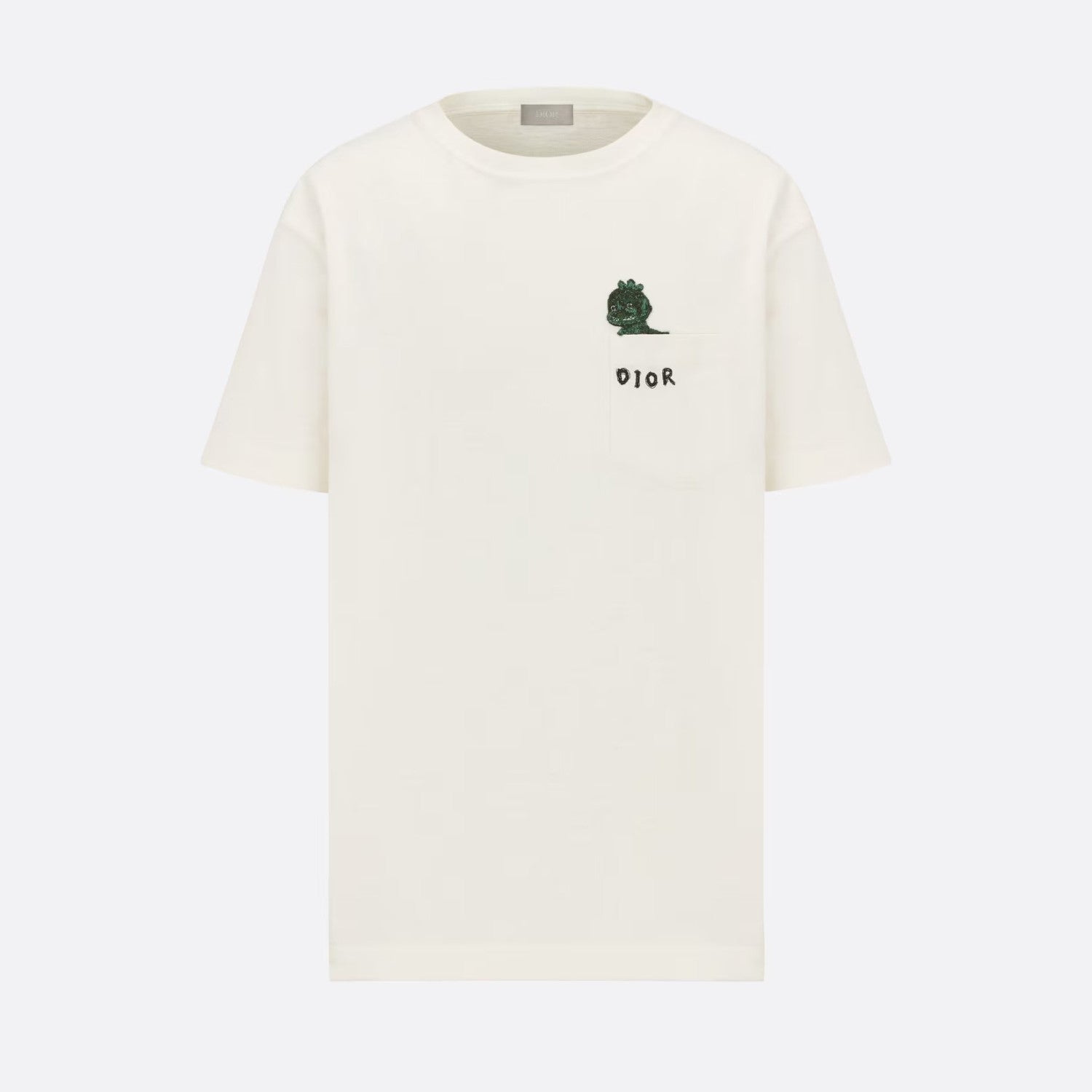 Dior Men's Summer Chest Embroidery Logo Cotton Round Neck Short Sleeve T-Shirt #97849