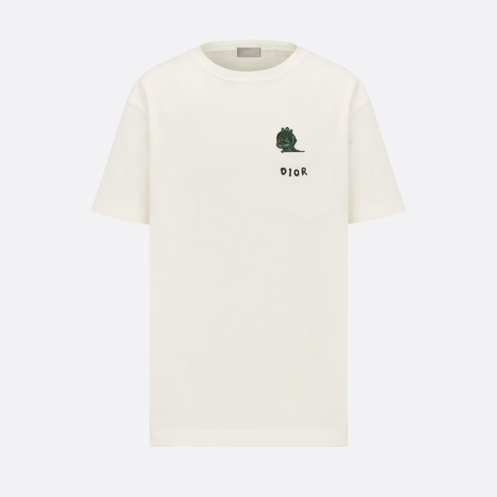 Dior Men's Summer Chest Embroidery Logo Cotton Round Neck Short Sleeve T-Shirt #97849