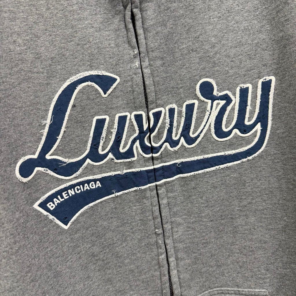 Balenciaga Men's Luxury Script Oversized Zip-up Hoodie Pants #334802