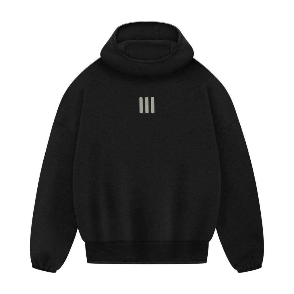 Fear of God x Adidas Men's and Women's Spring and Autumn Black Casual Sports Hooded Sweatshirt Pullover Pants Suit Set #97924