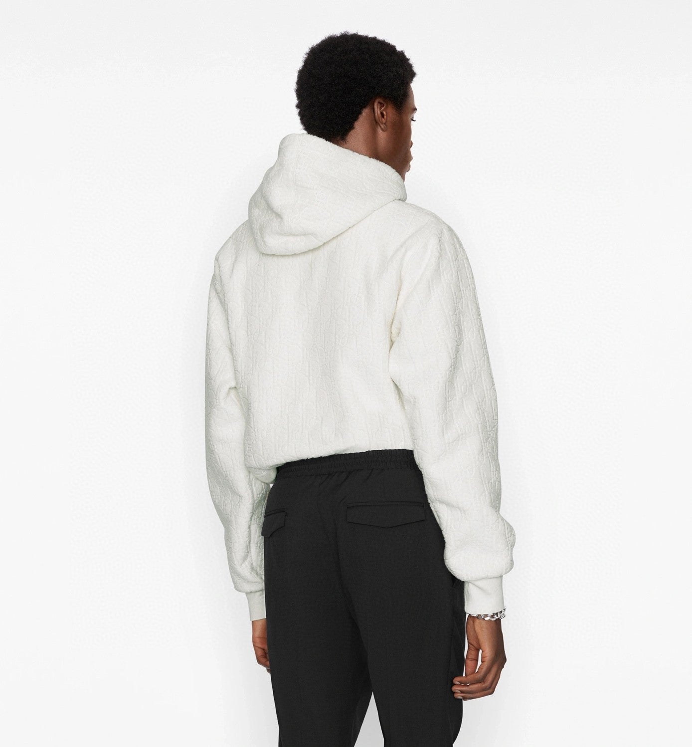 Dior Men's Spring/Autumn Solid Colour Letter Jacquard Drawstring Long Sleeve Hoodie Hooded #77724