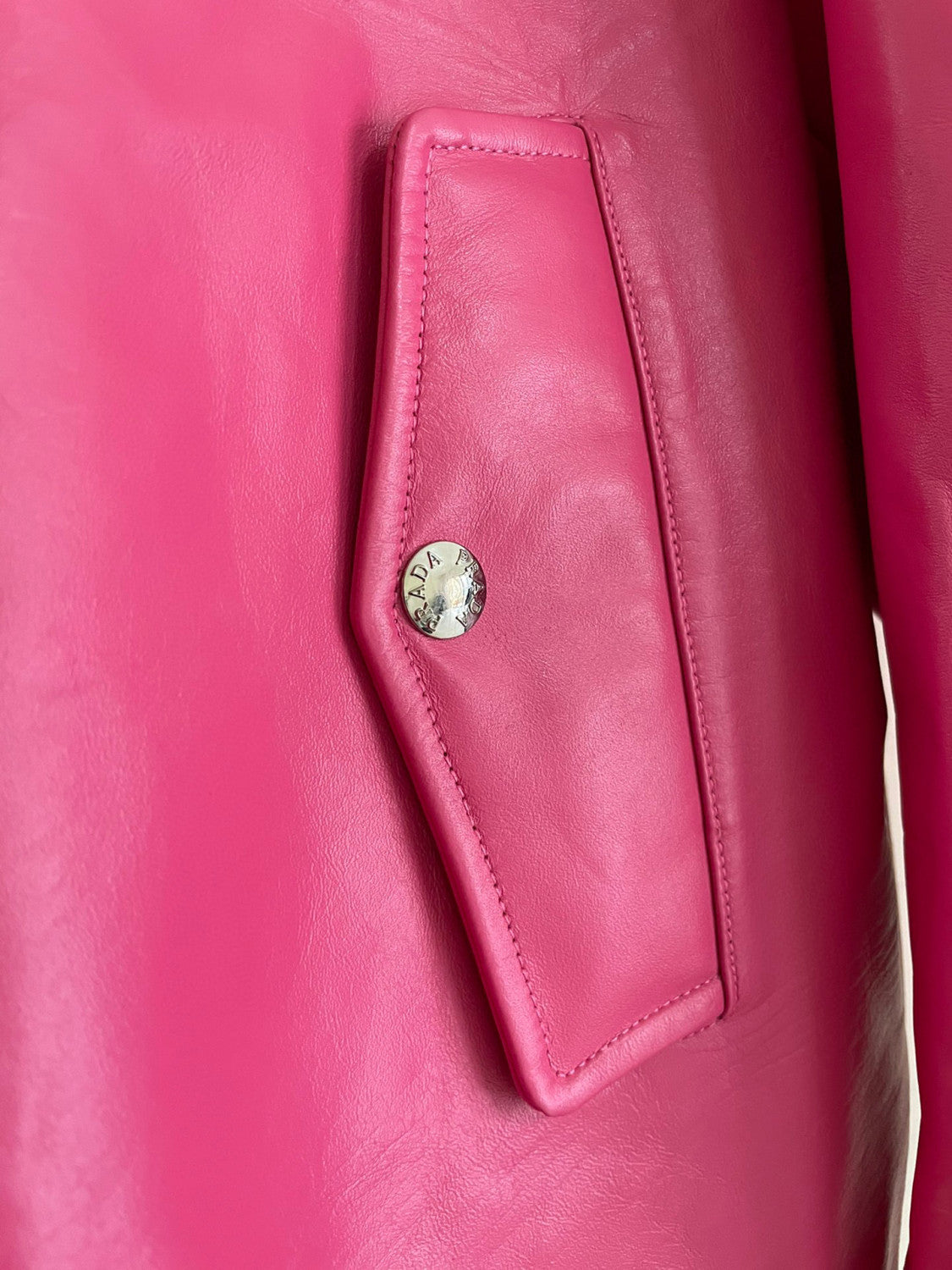 Prada Baseball Jacket Jacket Leather Jacket #21967