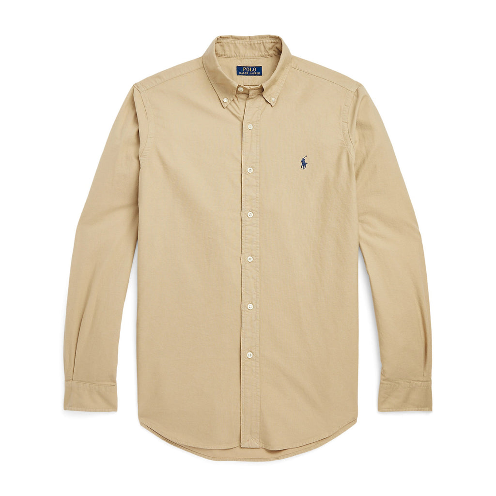 Ralph Lauren Men's Spring and Fall Logo Embroidery Fitted Single Breasted Long Sleeve Shirt #72613