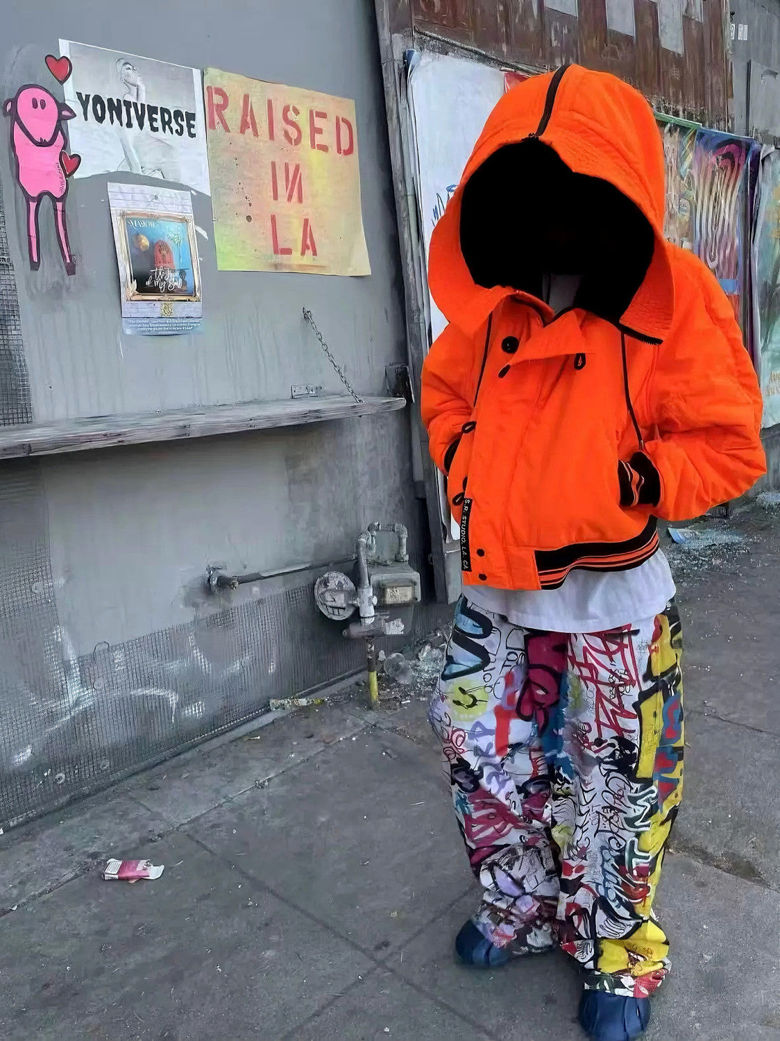 Vetements Men's Spring And Summer Digital Print Graffiti Wide-leg Pants Beenslackin The Same Opium Yvl Style High Street Trend Casual Pants Ngvp #2445