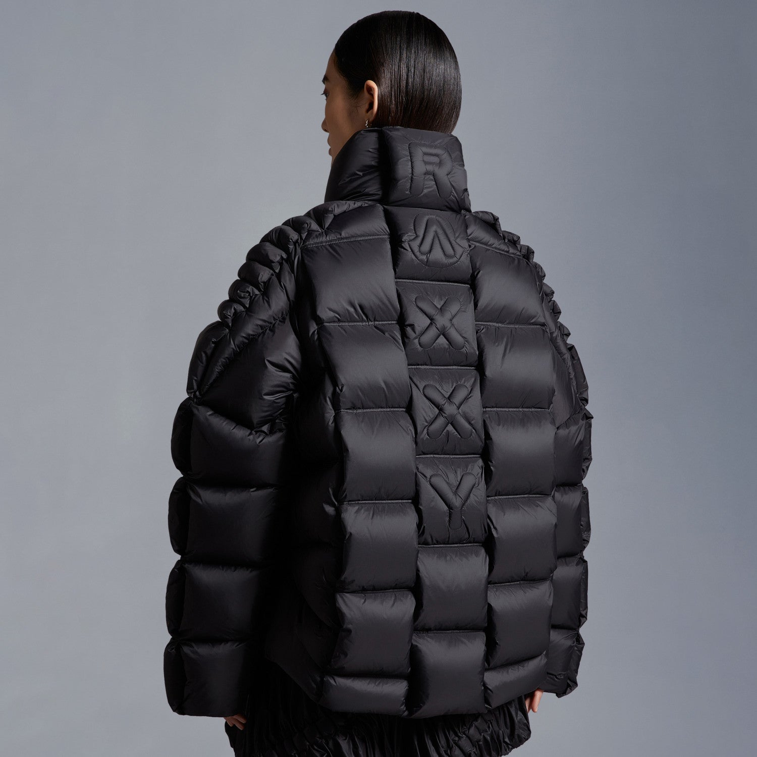 Moncler Men's And Women's Models Winter Black Zip Dofa Short Puffer Down Jacket #97543