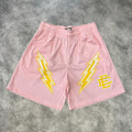 Eric Emanuel Bolt Shorts Pink/Yellow