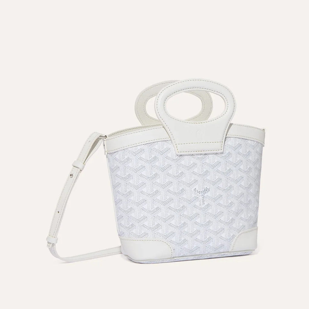GOYARD Beluga Women's Y-shaped Floral Print Adjustable Detachable Shoulder Strap Canvas And Calfskin Shoulder Mini Bag Crossbody Handbag Bags #77441