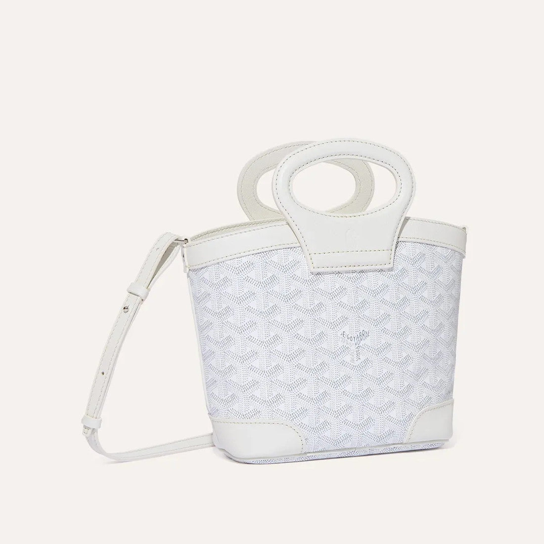 GOYARD Beluga Women's Y-shaped Floral Print Adjustable Detachable Shoulder Strap Canvas And Calfskin Shoulder Mini Bag Crossbody Handbag Bags #77441