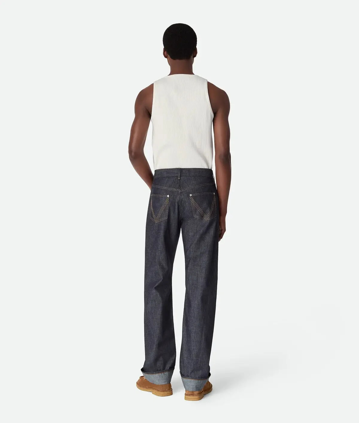Bottega Veneta Rinsed Wide Leg Jeans #375490
