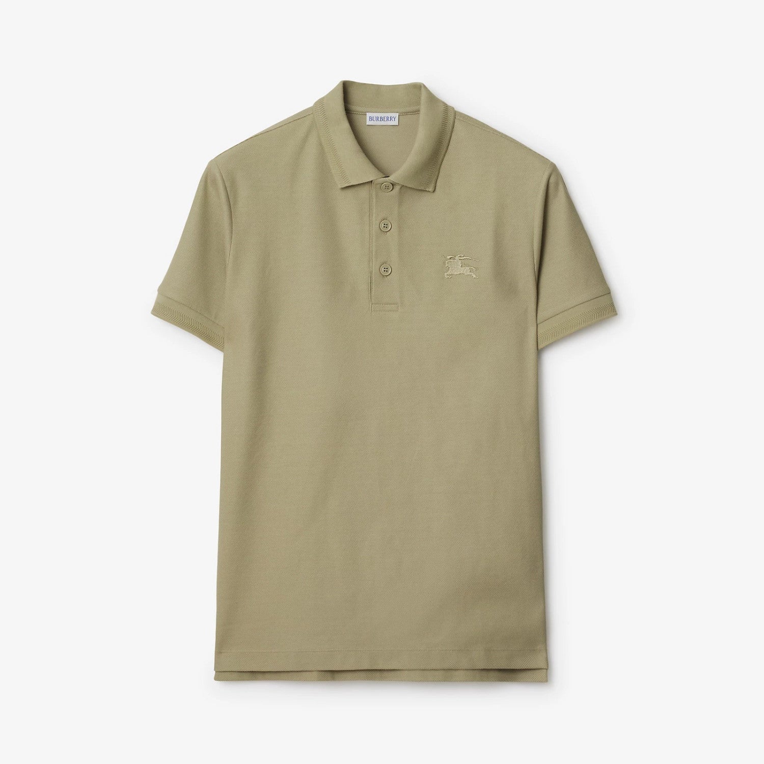Burberry Men's Summer Solid Color Embroidered Knight Pattern Polo Neck Short Sleeve T-Shirt #76185