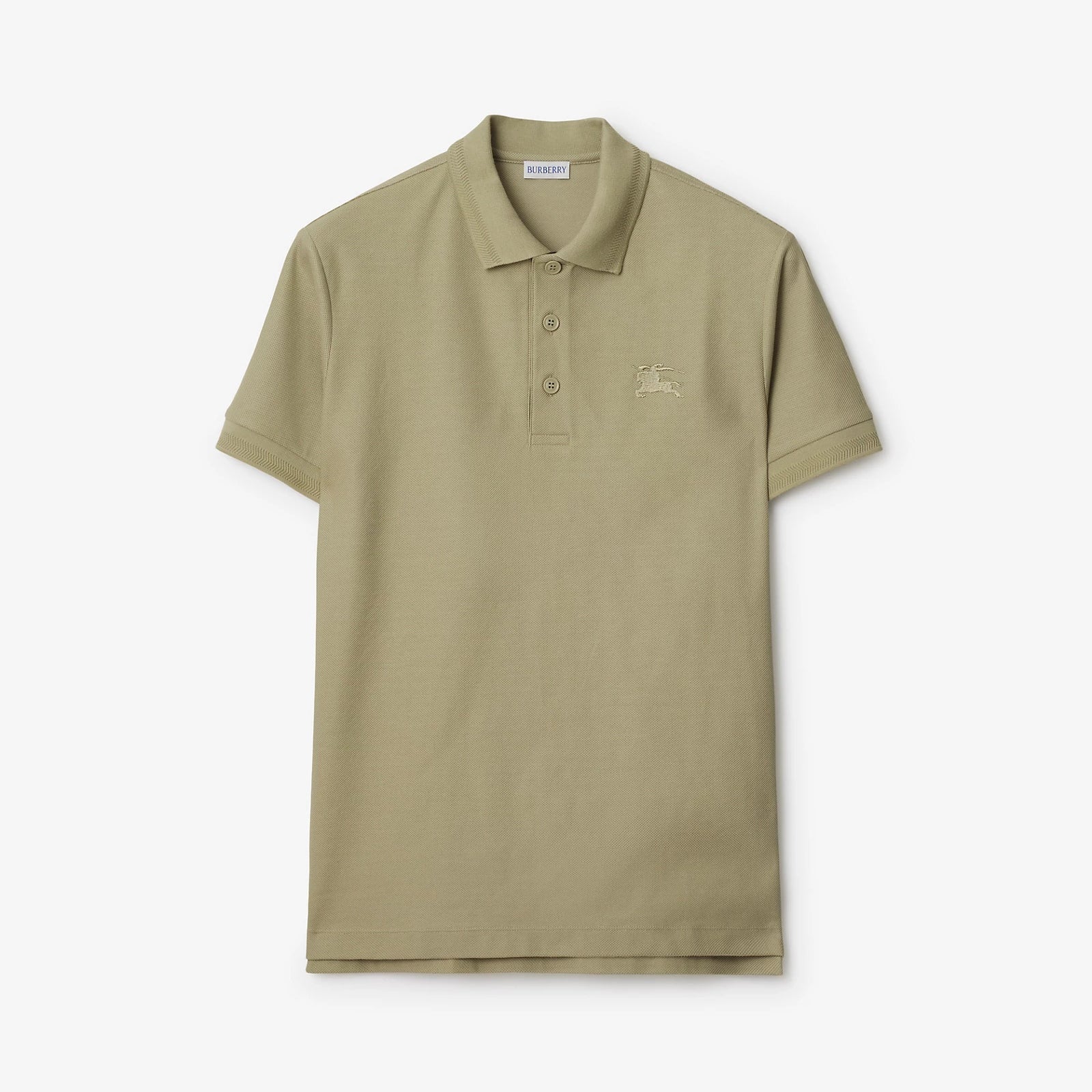 Burberry Men's Summer Solid Color Embroidered Knight Pattern Polo Neck Short Sleeve T-Shirt #76185