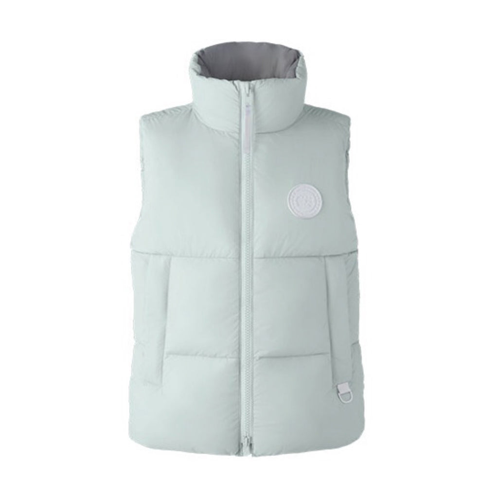 Canada Goose Men's Autumn and Winter Solid Color Logo Label Standing Collar Down Zipper Vest Jacket #73692