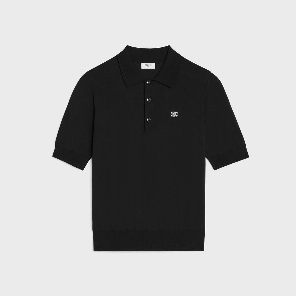 Celine  Men's and Women's Summer Fashion Casual Solid Color Collared Cotton Short-Sleeve Polo Shirt T-Shirt #78633