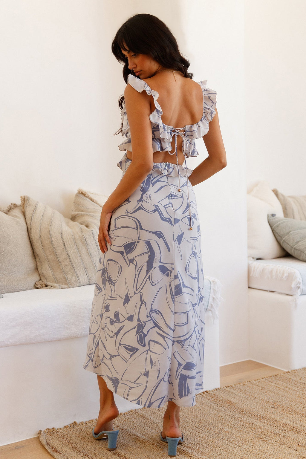 In Wonderland Maxi Dress Blue