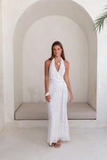 Spot The Treasure Maxi Dress White