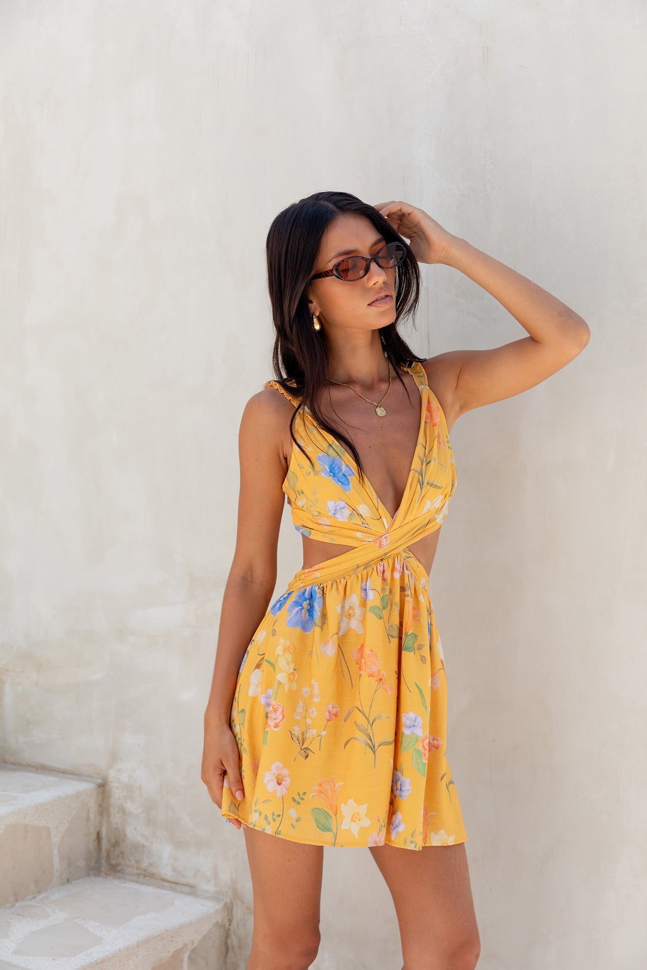 Florence Mini Dress Yellow