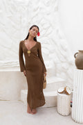 Leilani Maxi Dress Chocolate