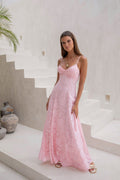Lost In The Skies Maxi Dress Pink