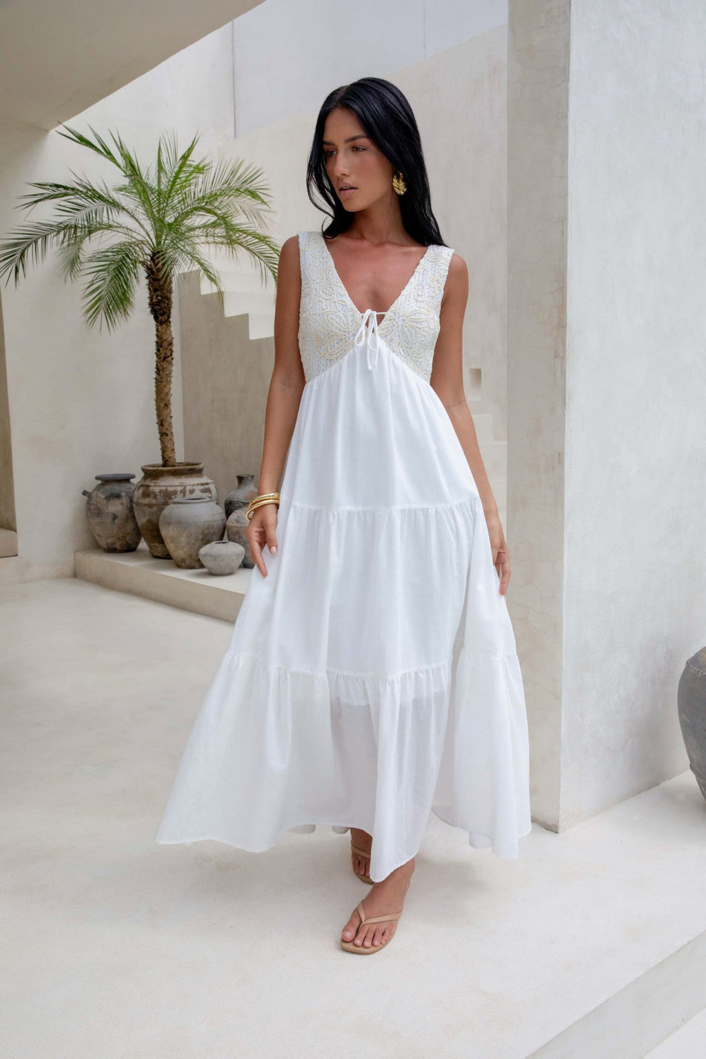 Lost In Your Love Maxi Dress White