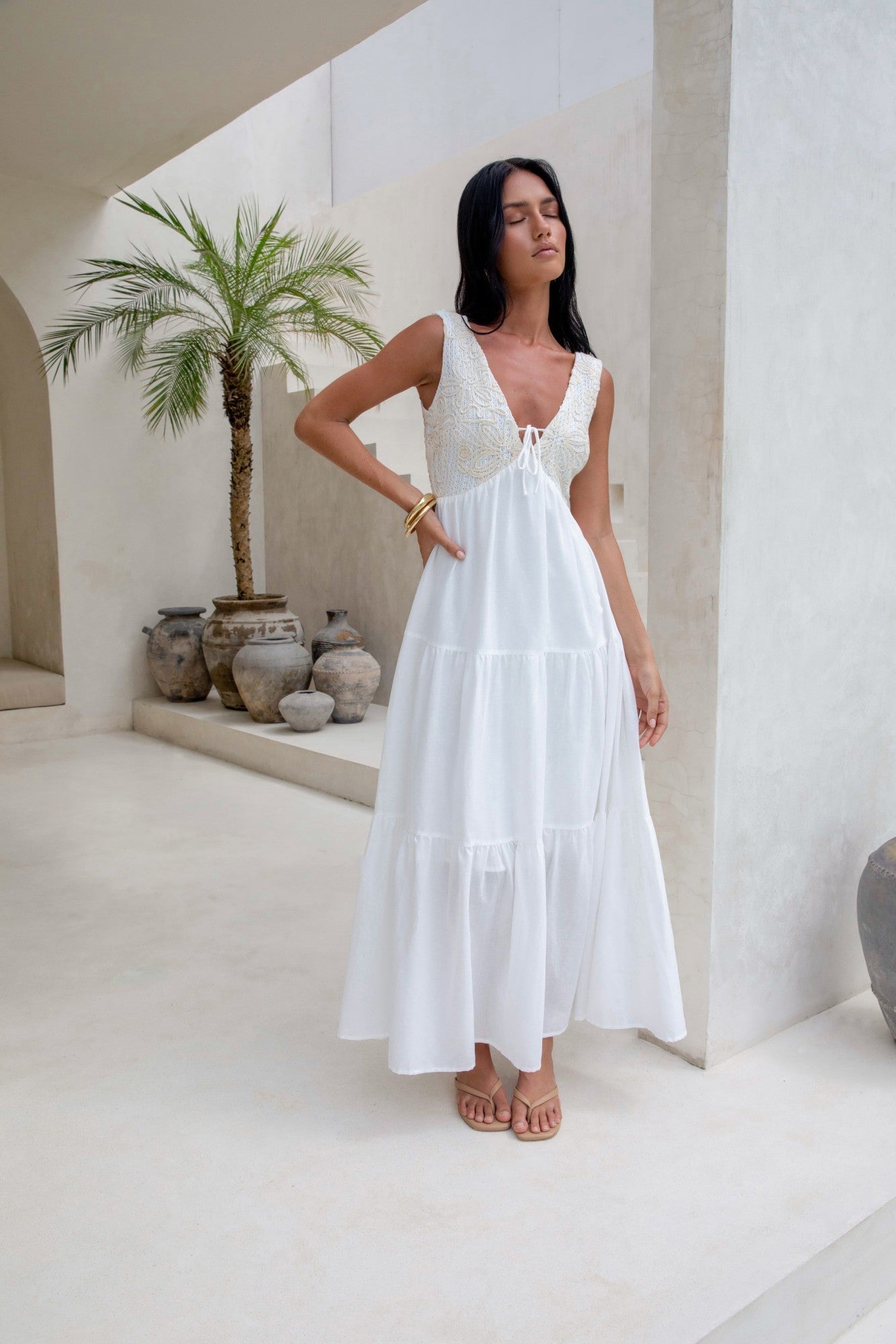 Lost In Your Love Maxi Dress White