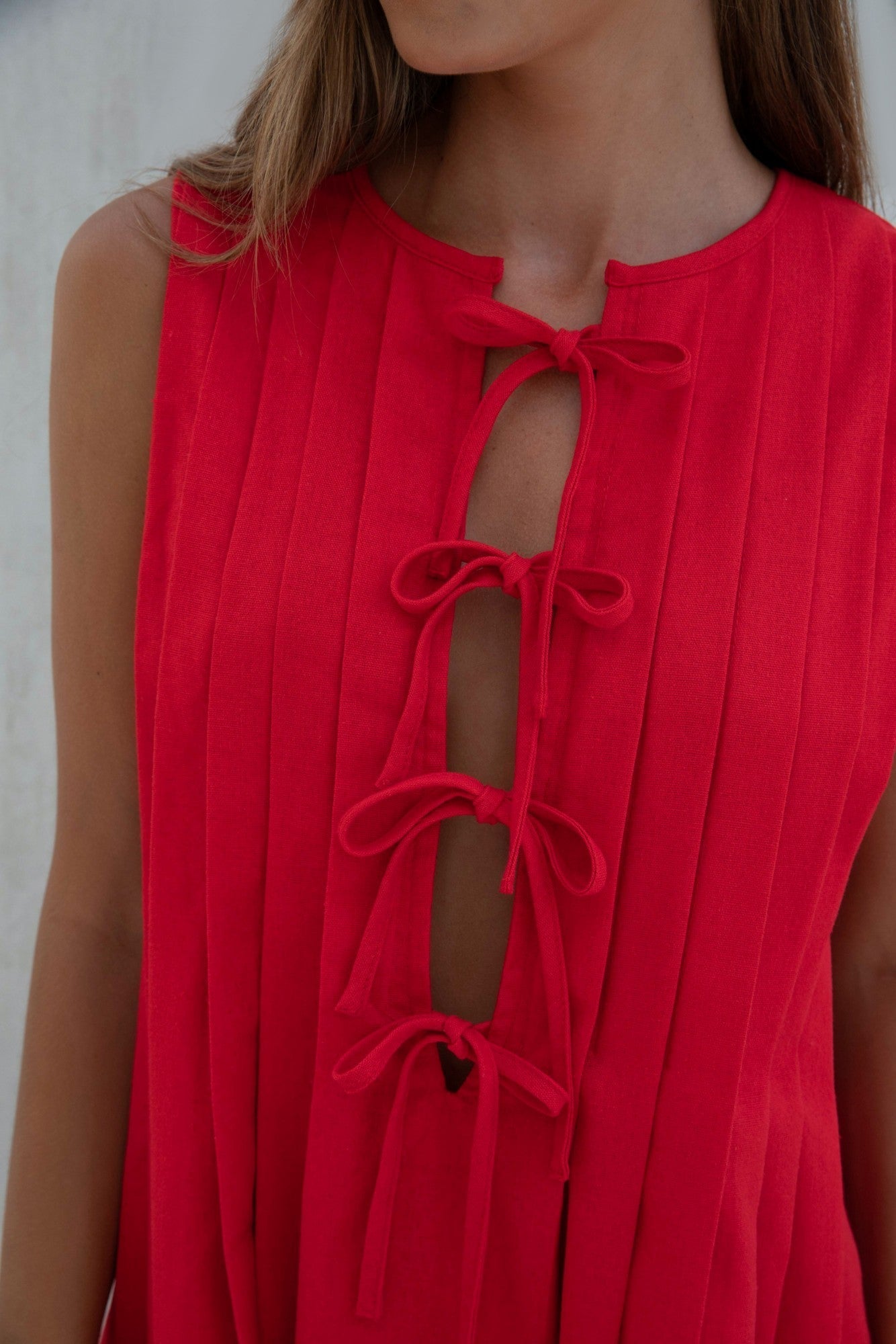 Citrine Delights Mini Dress Red