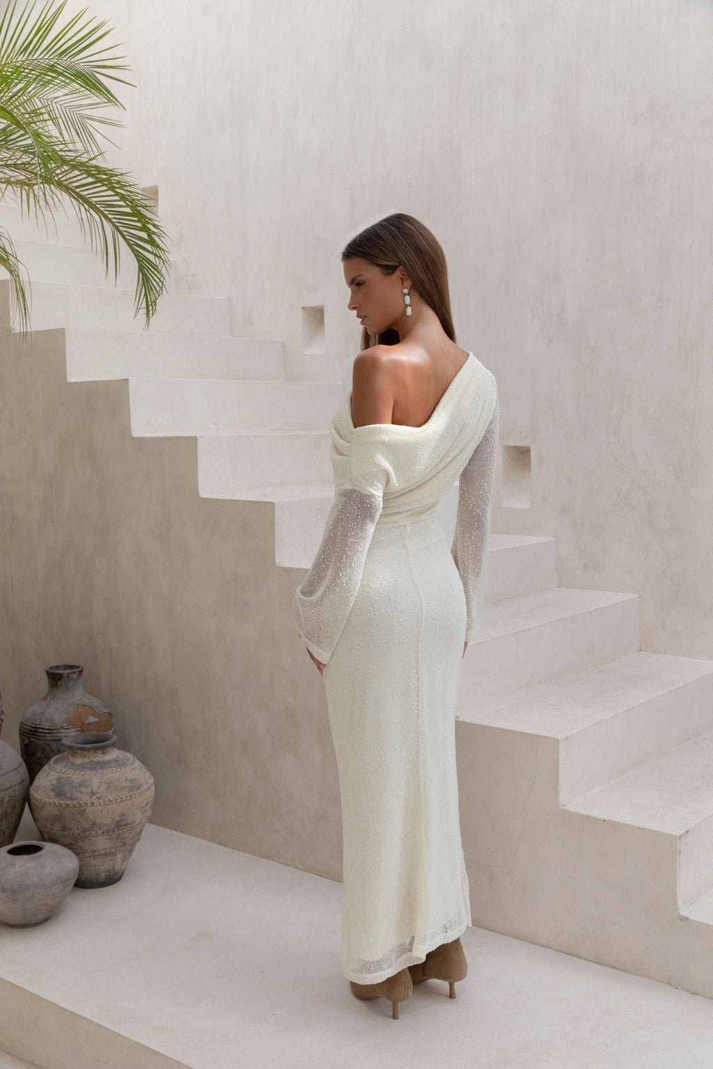 Cool Daze Long Sleeve Knit Maxi Dress Butter