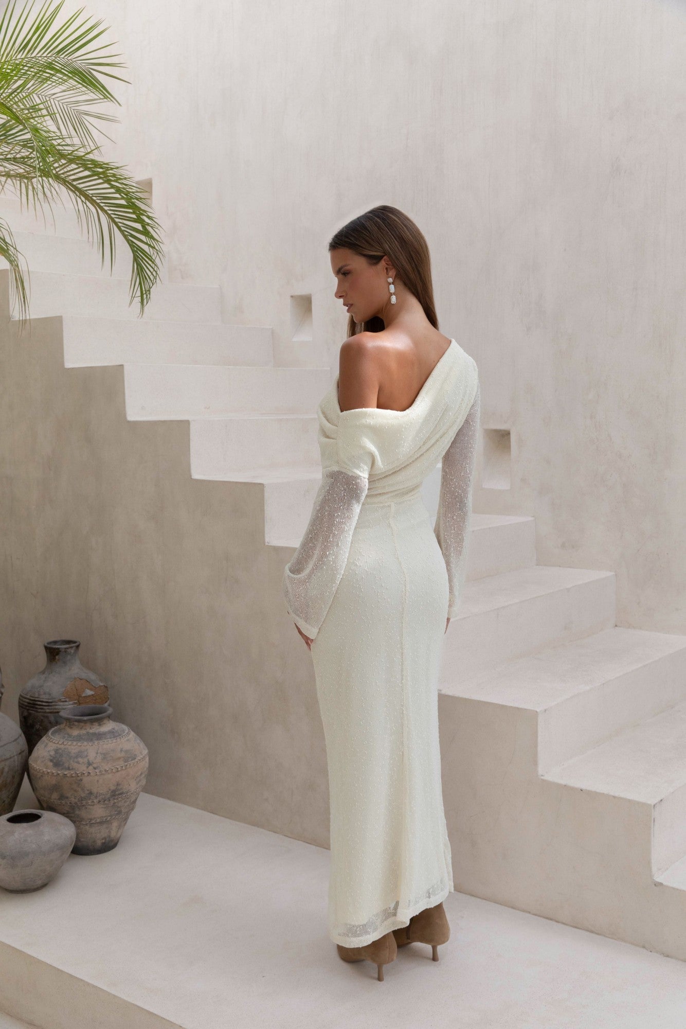 Cool Daze Long Sleeve Knit Maxi Dress Butter