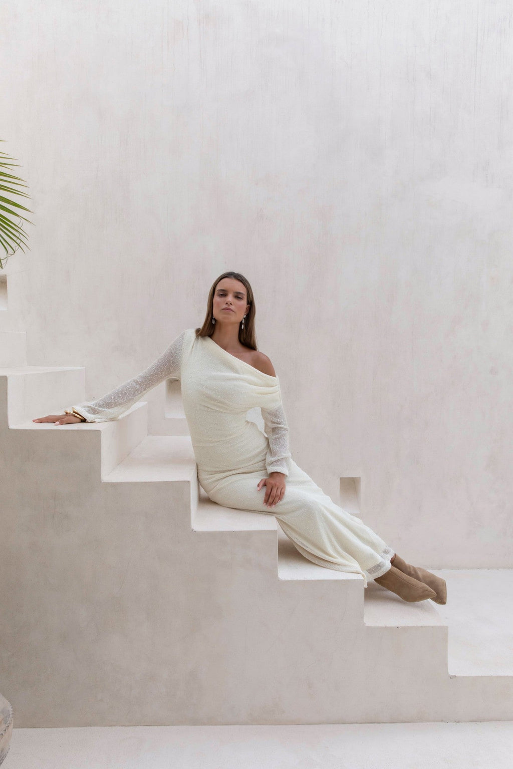 Cool Daze Long Sleeve Knit Maxi Dress Butter