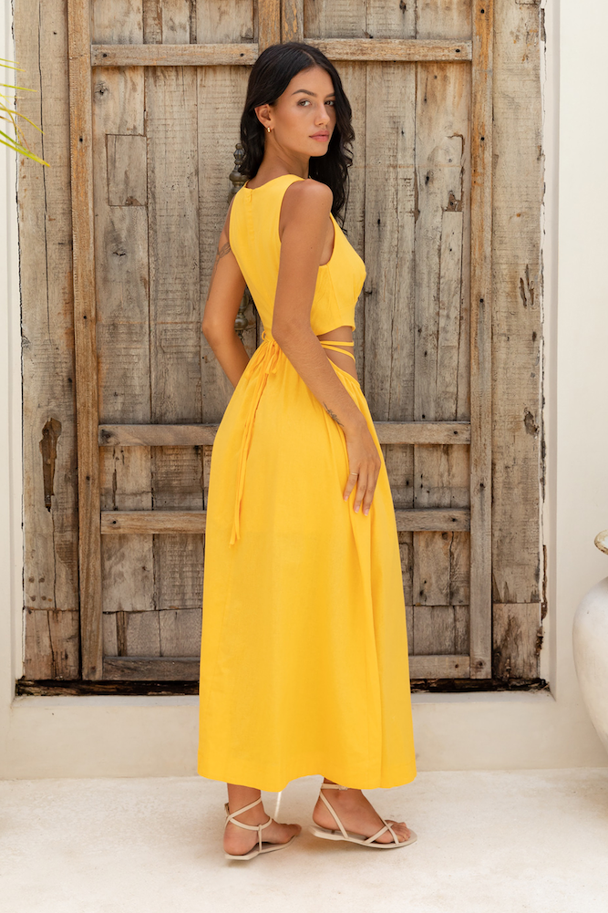Lifetime Maxi Dress Yellow