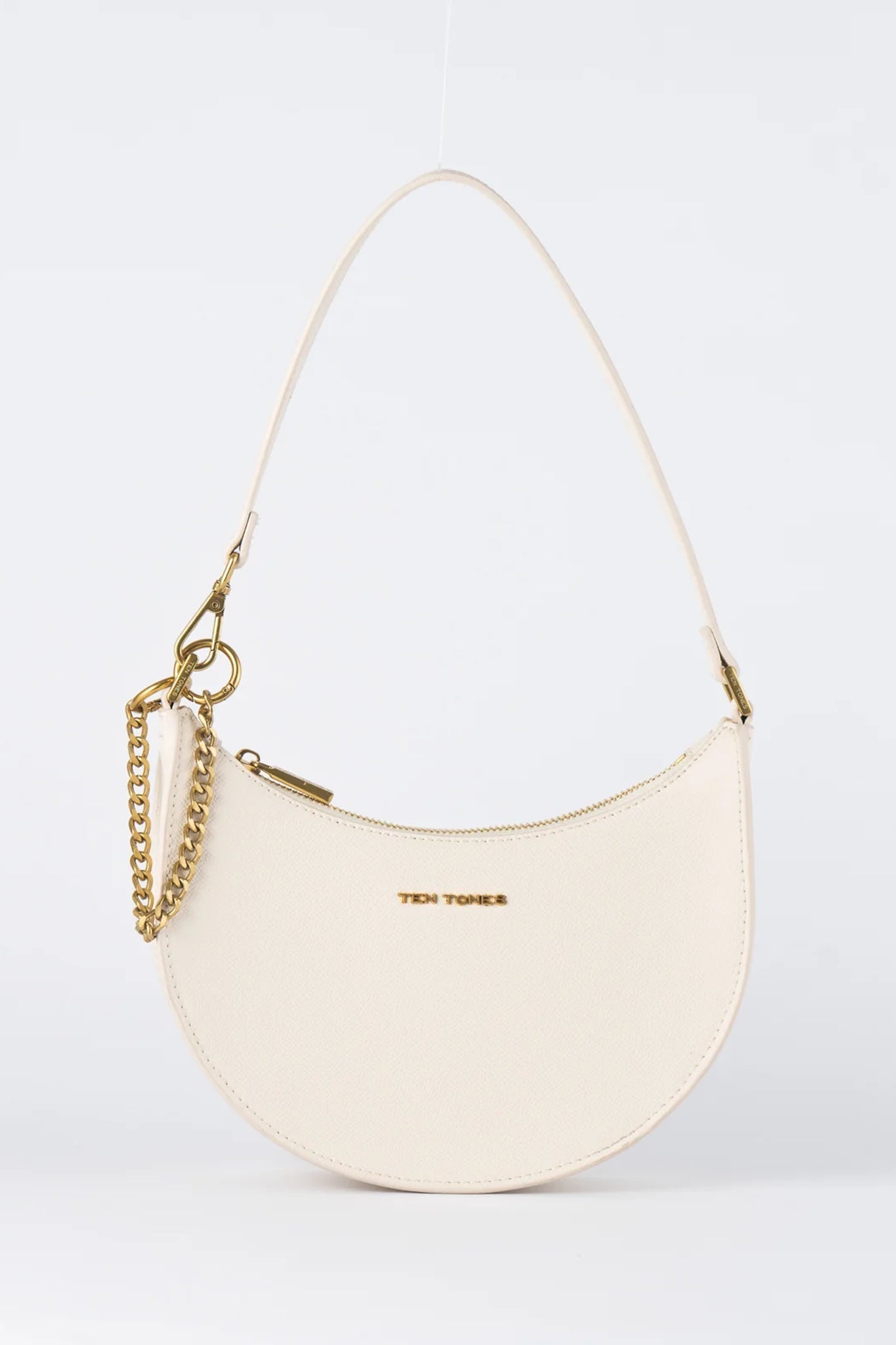 TEN TONES Grayson Moon Bag White