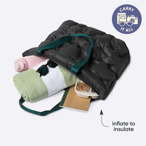 Owala The Cloud Inflatable insulation. Packs flat. 16L capacity Night Mode