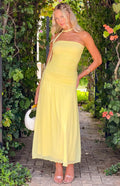 Brayan Yellow Maxi Dress