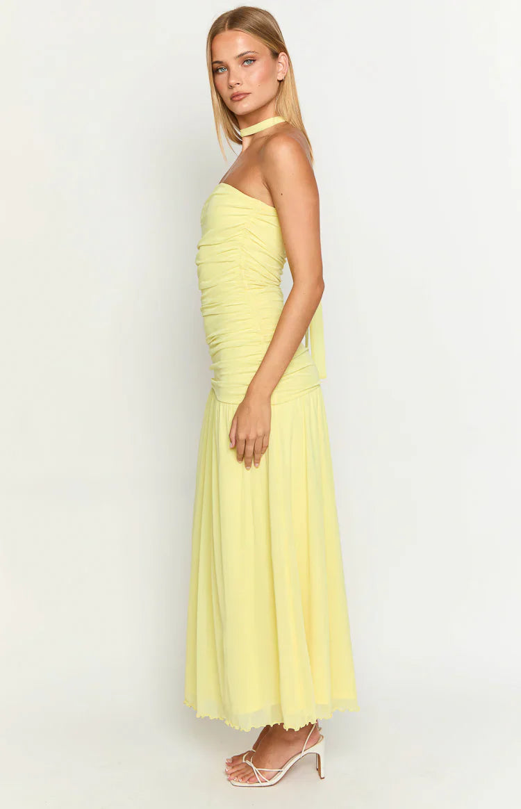 Brayan Yellow Maxi Dress