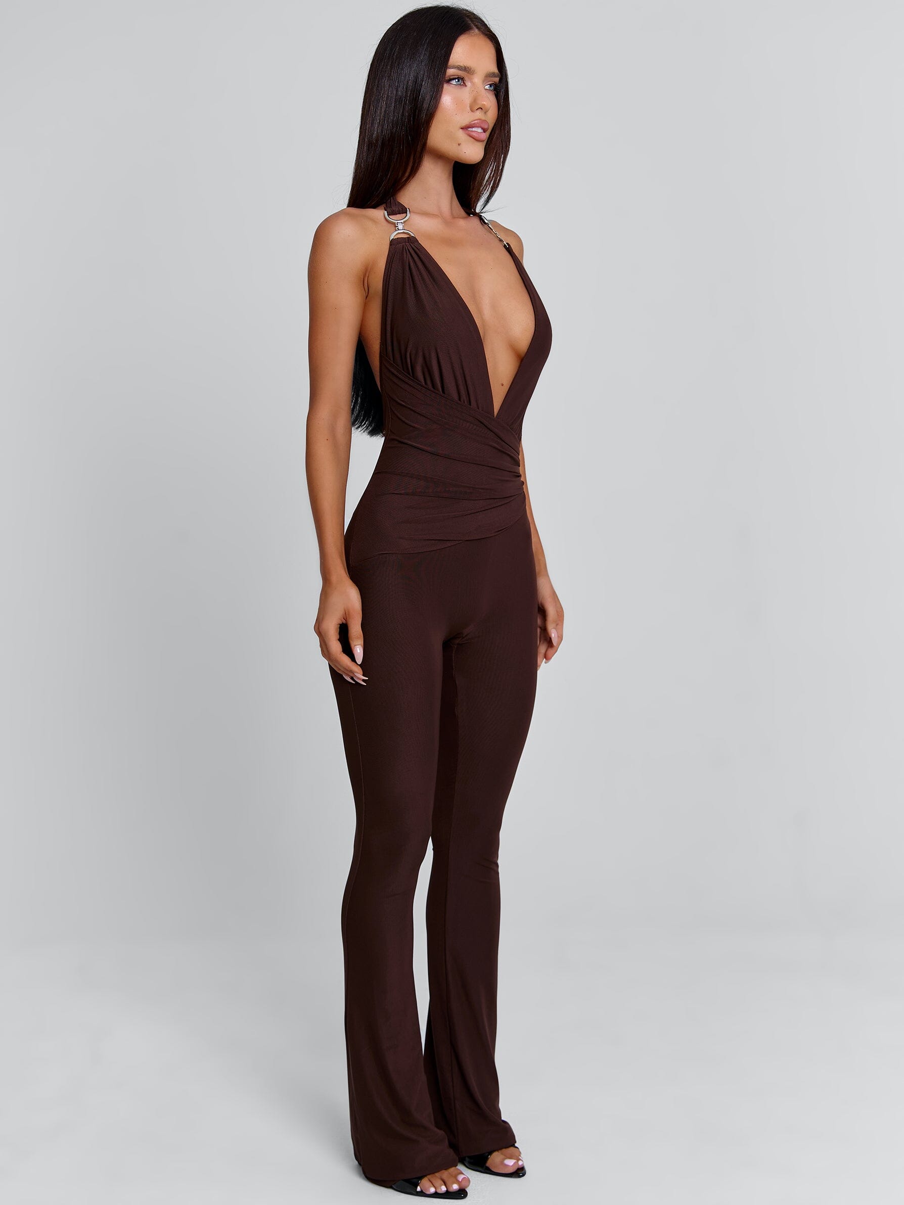 CARYS JUMPSUIT CHOCOLATE