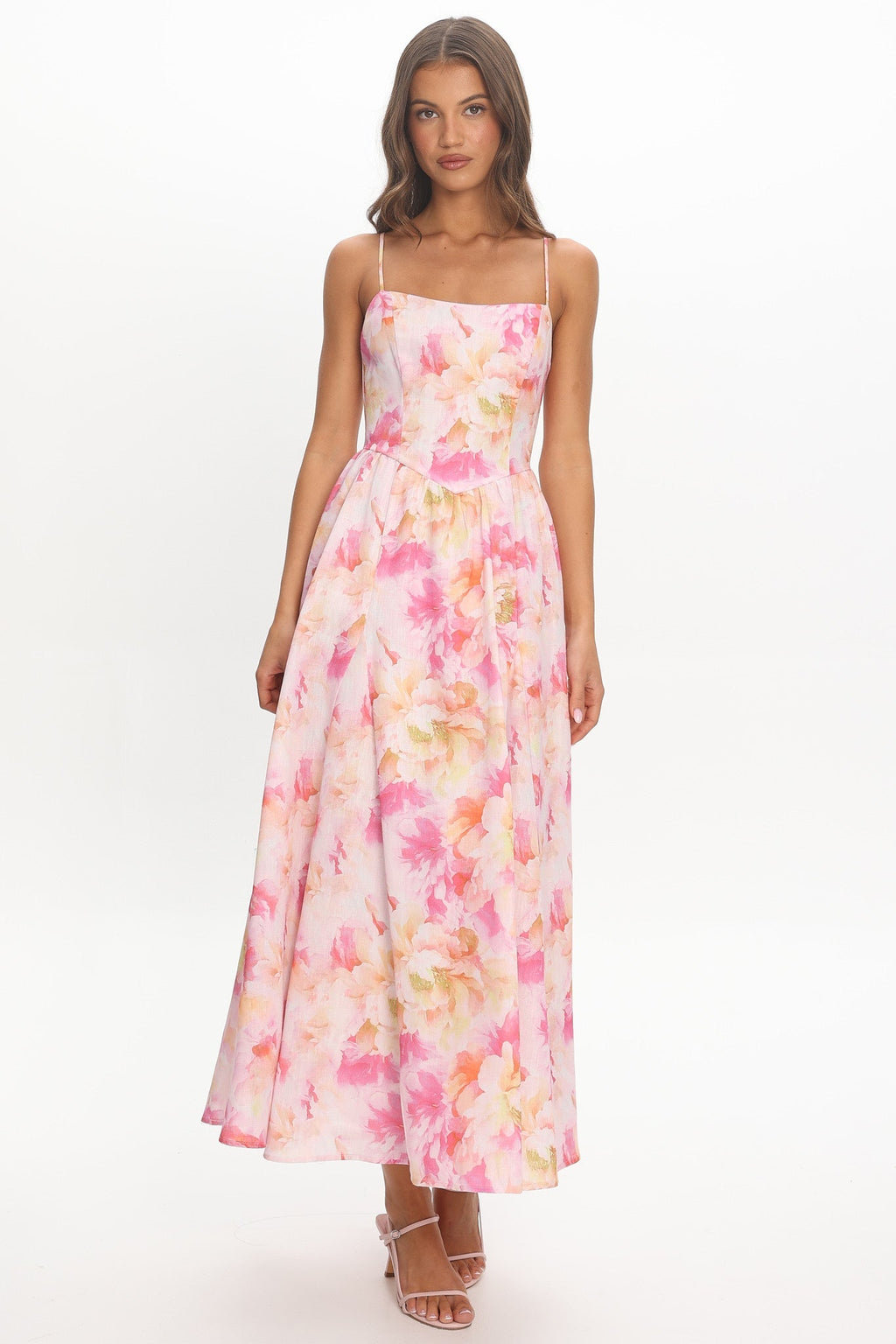 Avelisse Scoop Midi Dress Pink