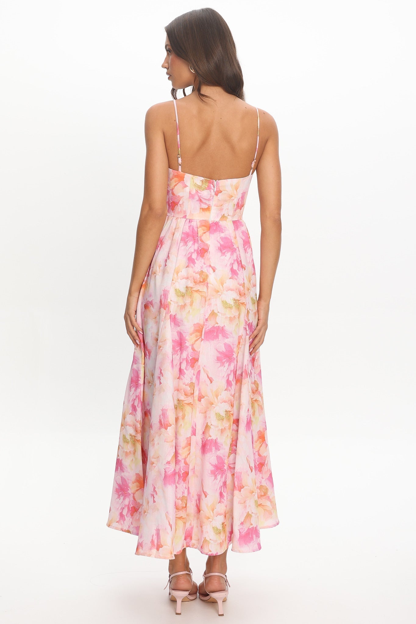 Avelisse Scoop Midi Dress Pink