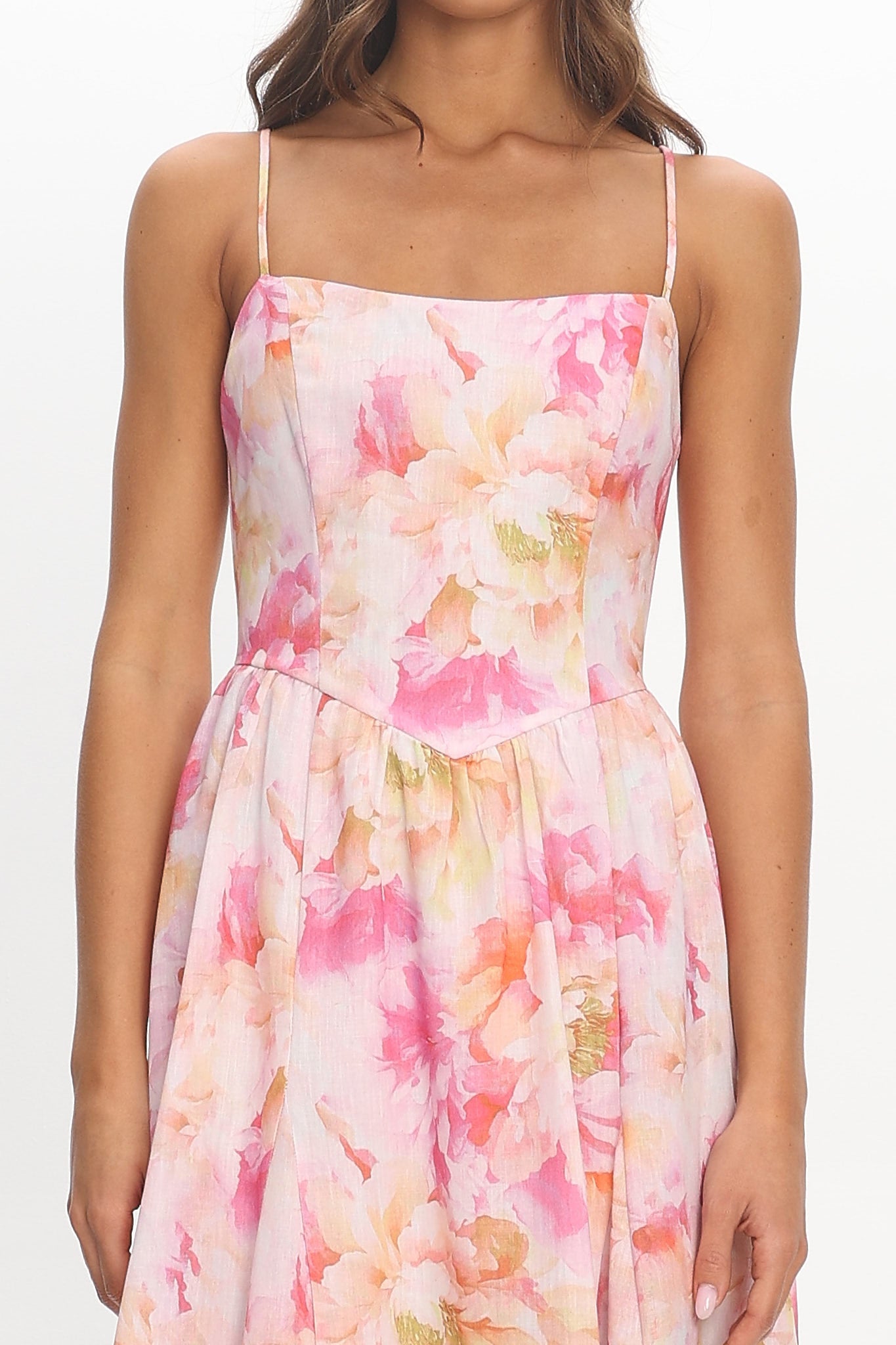 Avelisse Scoop Midi Dress Pink