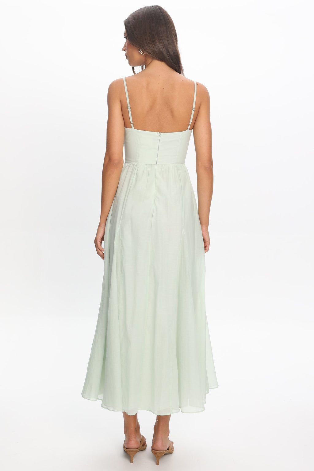 Dulce Scoop Neck Midi Dress Sage