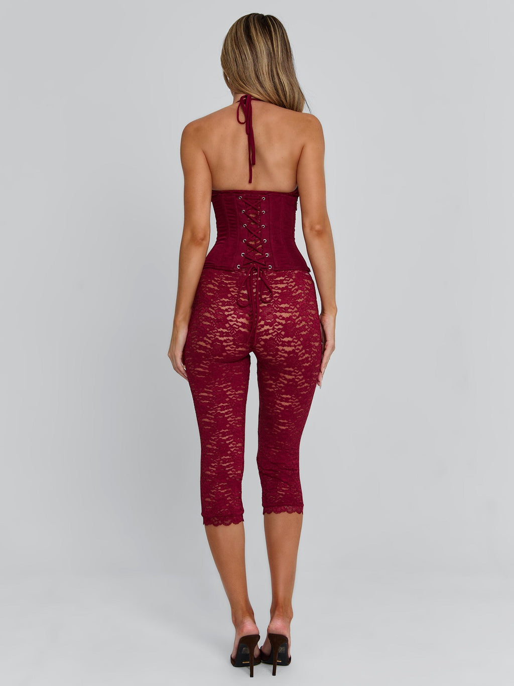 CENDRE PLAYSUIT BURGUNDY